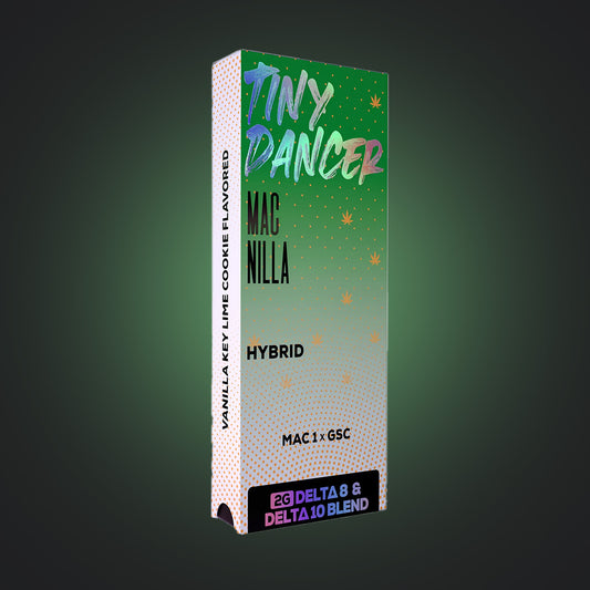 Tiny Dancer Delta 8 Disposable Mac Nilla (Hybrid) 2 Gram